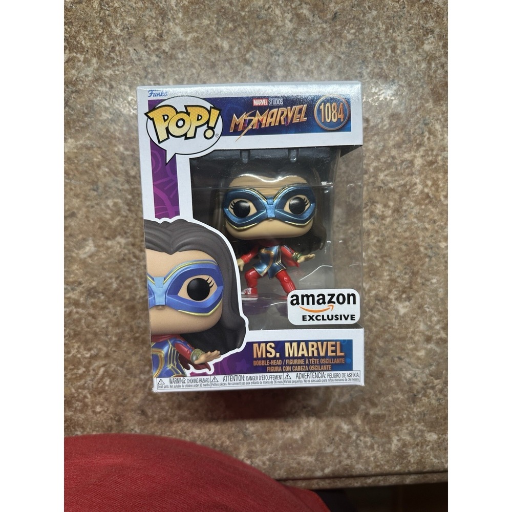 New Funko Pop Marvel Studios Ms. Marvel #1077‎ Ms. Marvel bobble-head figure New